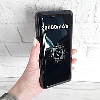 Зовнішній акумулятор повербанк 20000 mah power bank King Power WR-20 з бездротовим швидким заряджанням
