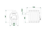 Піч опалювальна "Montreal" 400 м.куб, фото 4