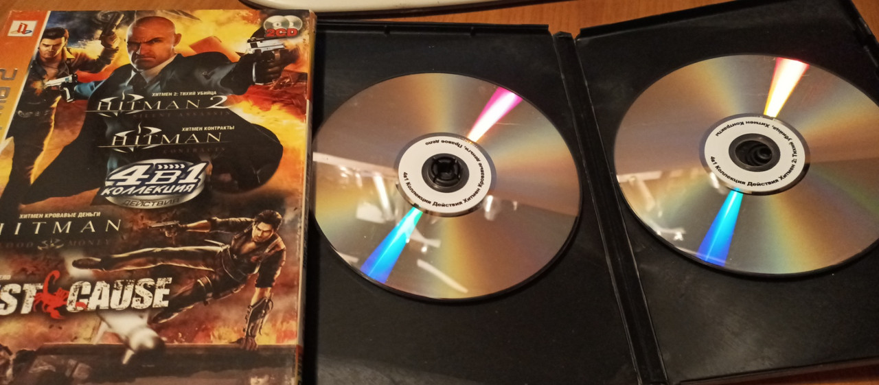Диск Sony PlayStation 2-4 в 1 на 2 дисках Hitman