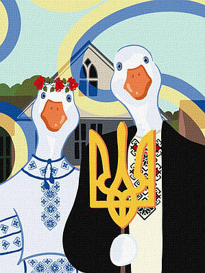 Картина за номерами 30х40 см. Українська готика ©arts.sspace  Ідейка КНО4372