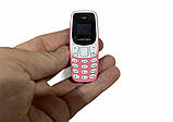 Міні мобільний маленький телефон L8 Star BM10 (2Sim) рожевий, фото 3