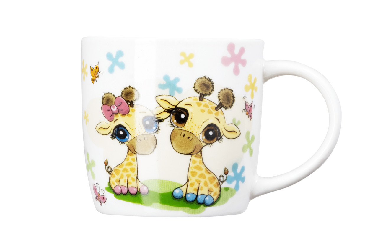 ARDESTO Набор детской посуды Baby giraffes 3 пр., фарфор Baumar - Всегда Вовремя - фото 4 - id-p1729665032