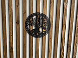 Настінний декор панно картина лофт із металу Дерево життя 30х30см, фото 3