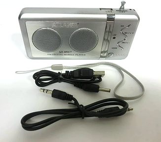 Портативний радіоприймач, колонка з USB+SD+FM,  Atlanfa AT-8957, 2-динаміка