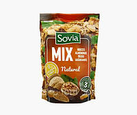 Микс Ореховый Sovia Mix Natural Грецкий Орех, Миндаль, Клюква и Изюм без глютена 200 г Испания