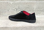 Мокасини замшеві Prime shoes чорні 40 та 44 розмір, фото 4