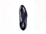 Чоловічі туфлі Pan з перфорацією, чорні -  42 розмір, фото 2