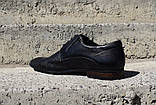 Чоловічі туфлі Pan з перфорацією, чорні -  42 розмір, фото 4