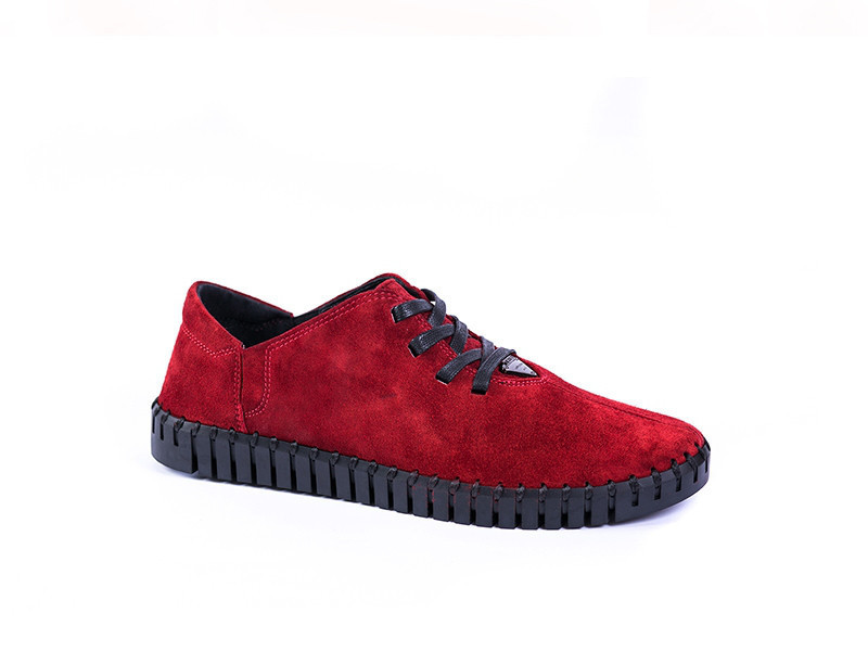 Мокасини Prime shoes червоні замшеві 40 та 45 розмір