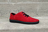 Мокасини Prime shoes червоні замшеві 40 та 45 розмір, фото 3