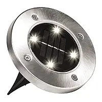 Уценка (дефект зарядки) Уличный светильник на солнечной батарее Solar Disk Lights 4 led