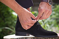 Мужские зимние ботинки IKOS на байке черные