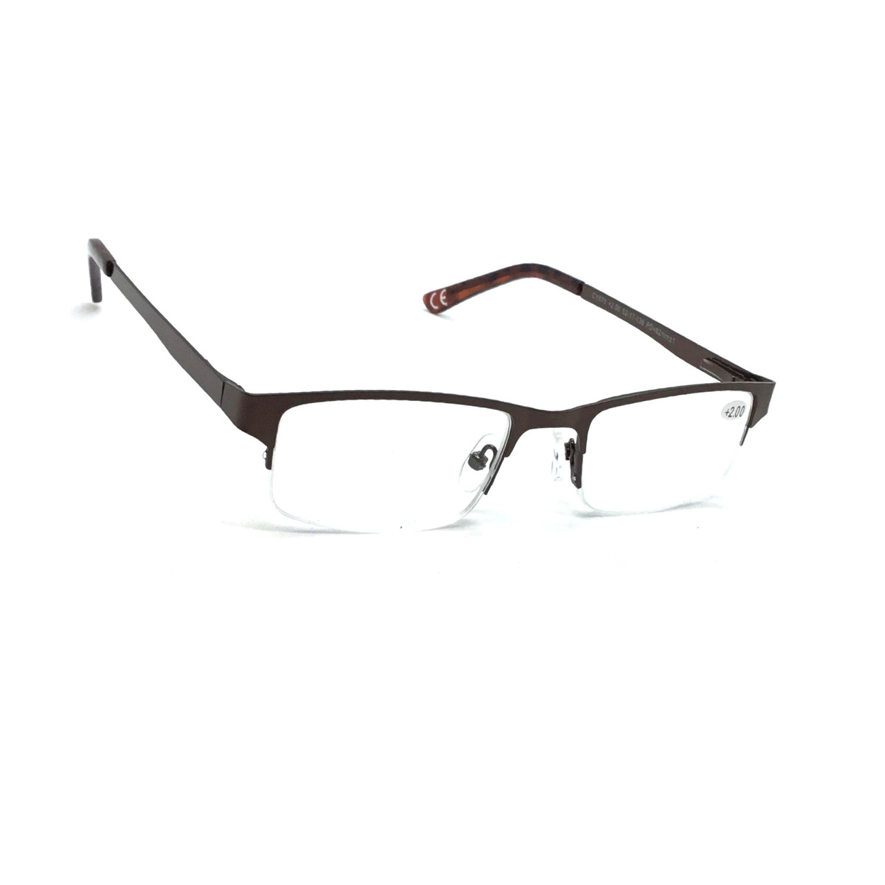 Напівоправні універсальні металеві окуляри 875 бронза