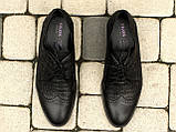 Мегастильні чорні туфлі броги Ikos 347, фото 2
