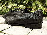 Мегастильні чорні туфлі броги Ikos 347, фото 6