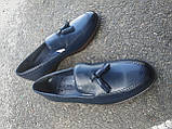 Сині туфлі - лофери Rifellini 42, 44 розмір, фото 3