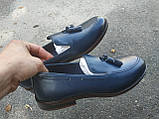 Сині туфлі - лофери Rifellini 42, 44 розмір, фото 8