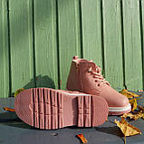 Рожеві черевички з натуральної шкіри для дівчинки! 26, 28 розмір, фото 7