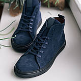 Вишукані сині замшеві черевики Safari, фото 2