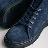 Вишукані сині замшеві черевики Safari, фото 5