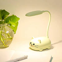 Портативна світлодіодна настільна лампа, складаний світильник із милим малюнком cat pink/green