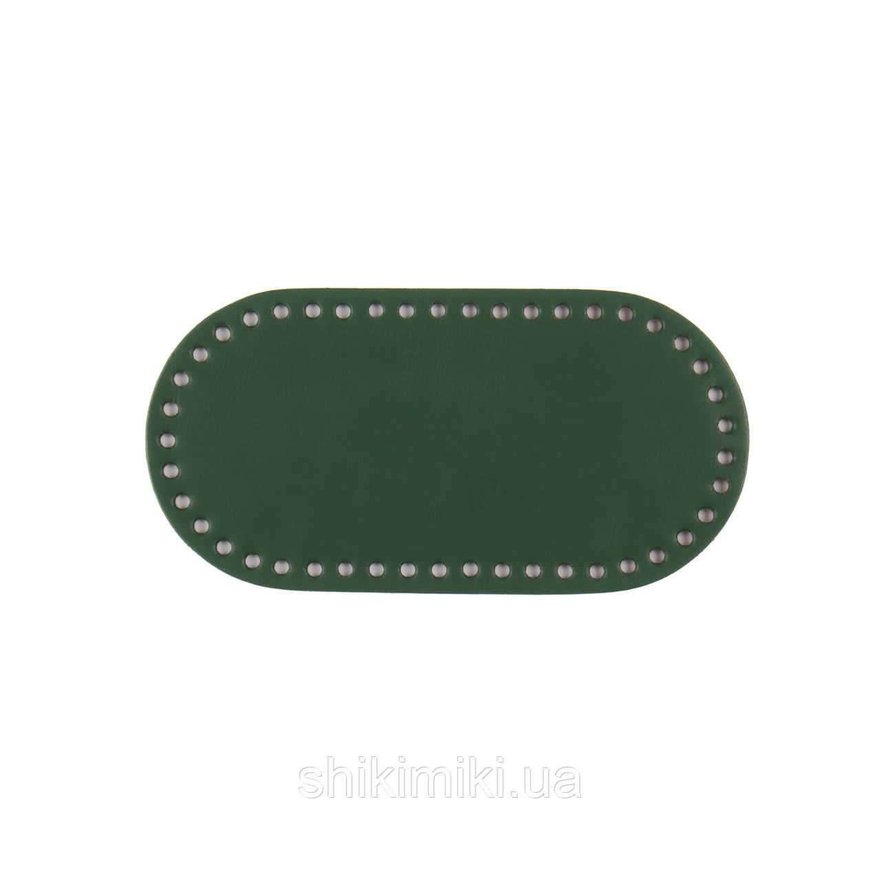 Дно для сумки овальне (20*10 см), колір Зелений