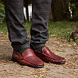 Бордові чоловічі туфлі Luciano Bellini мокасини 40, 41 та 44 розмір, фото 5