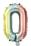 Кулька фольгована, цифра, веселкова, 80 см, фото 10