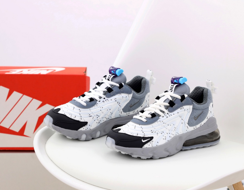 Мужские кроссовки Nike Air Max 270 React Travis Scott Найк Реакт Трэвис ...