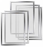 Magnetoplan Рамки магнитные A4 серебристые Magnetofix Frame Silver Set UA Baumar - Всегда Вовремя