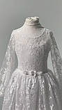 ПЕРШЕ ПРИЧАСТЯ сукня KAMILA біле плаття ВЫШИВАНКА, фото 5