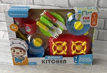 Іграшкова міні кухня, Набір дитячого іграшкового посуду для кухні 9037