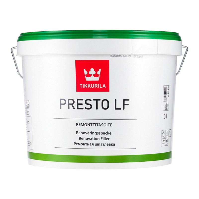Tikkurila Presto LF Remonttitasoite - ремонтна шпаклівка для внутрішніх робіт, 3 л