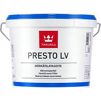 Tikkurila Presto LV - влагостойкая шпатлевка для влажных помещений, 3 л