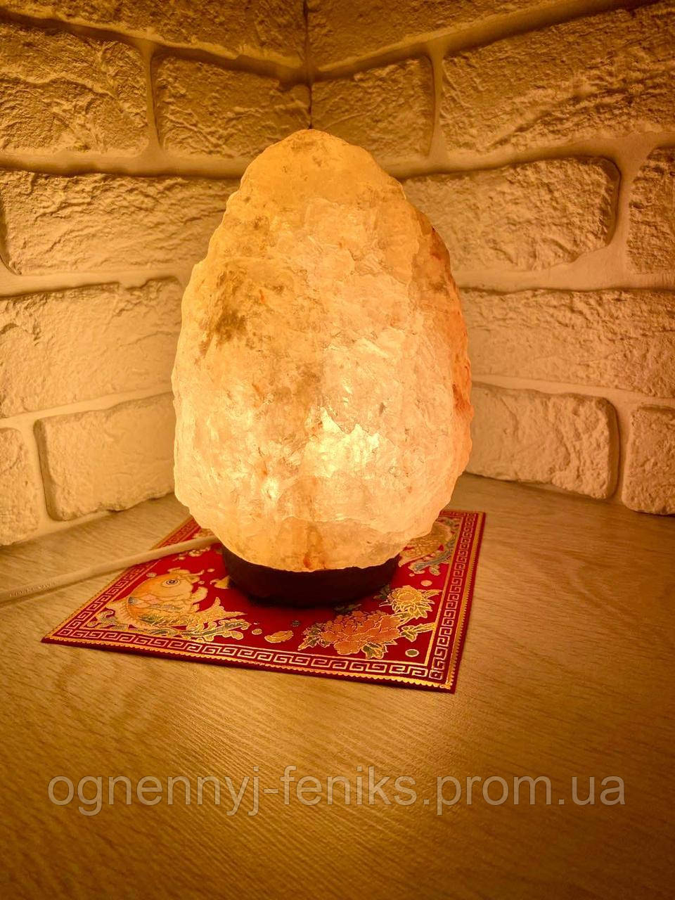Солевая лампа на подставке, светильник от сети - фото 1 - id-p89791786