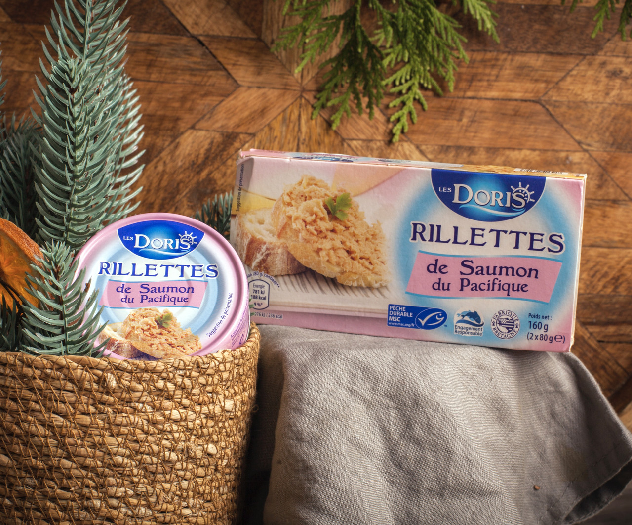 Паштет із тихоокеанського лосося "Doris Rillettes de Saumon du Pacifique". Франція