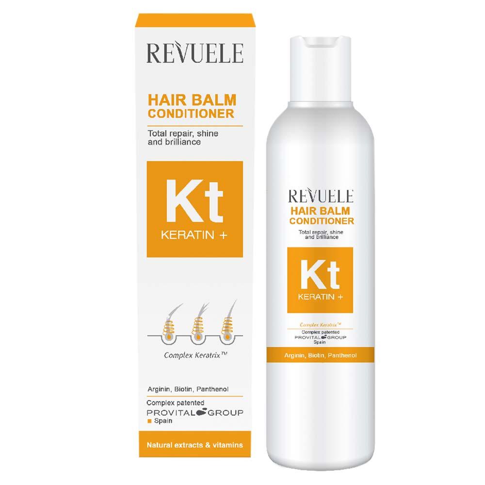Кондиціонер Revuele Keratin+ для ламкого тьмяного тонкого волосся 200 мл.