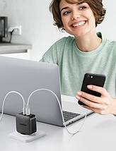 Мережевий зарядний пристрій для Ugreen CD216 66 W 2xType-C PD Charger (Black), фото 5