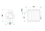 Піч опалювальна бульер'ян "QUEBEC" 600 м.куп, фото 4