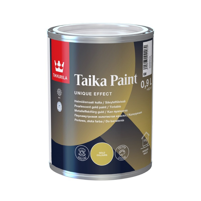 Tikkurila Taika Paint - акрилатна срібляста фарба з перламутровим ефектом (База HM), 2,7 л