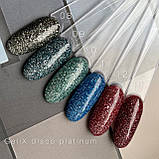 Світловидбиваючий гель лак с платиной GeliX Disco Platinum 10, фото 3