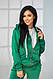 Велюровий жіночий костюм прогулянковий зручний якісний костюм 50 52 54, фото 8