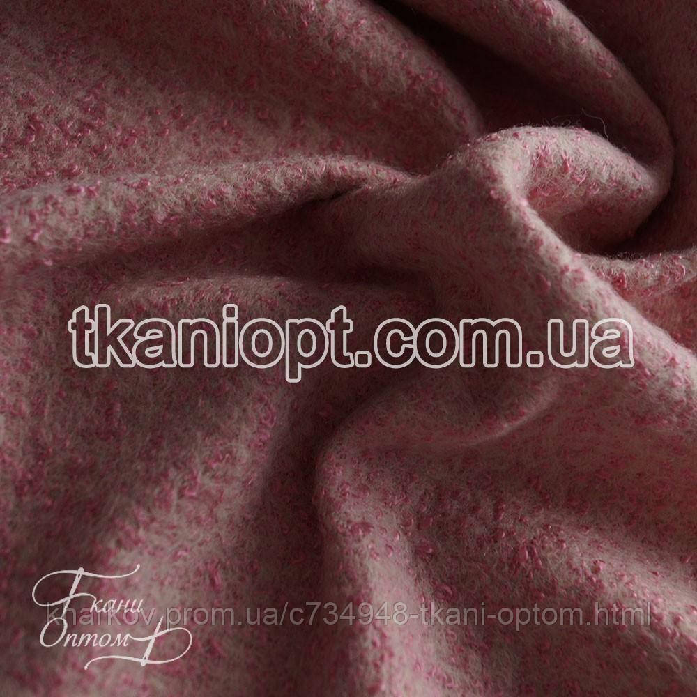 Ткань Пальтовая ткань шерсть букле (розовый) (ID#1729735874), цена: 319 ...