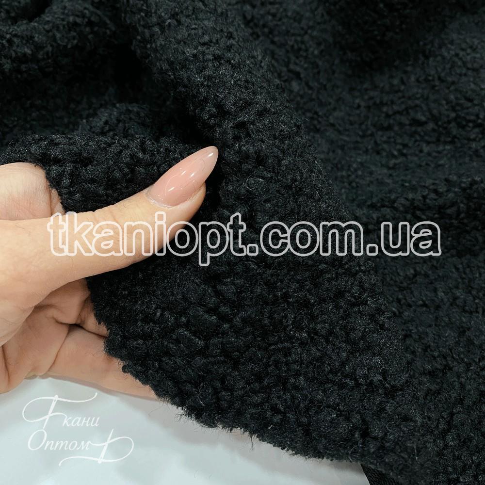 Ткань Мех искусственный Тедди big bear (черный) - фото 2 - id-p1729740525