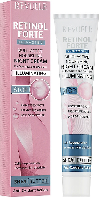 Мультиактивний поживний нічний крем для обличчя Revuele Retinol Forte Multi-Active 50мл