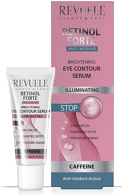 Освітлююча сироватка для контуру очей Revuele Retinol Forte 25мл