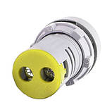Вольтметр щитоподібний AD16-22DSV 50-500VAC Жовтий, фото 2