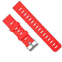 Ремешок силиконовый для часов 22 мм Type A красный