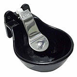 Поїлка чашкова чавунна з язиком з нержавіючої сталі для худоби №2, фото 3