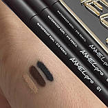 Водостійкий олівець для очей механічний ANHELpro 02 коричневий, фото 2